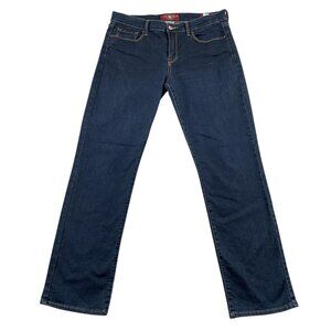 Lucky Brand Jeans Womens 14/32 Blue Sofia Straight Dark Wash Denim